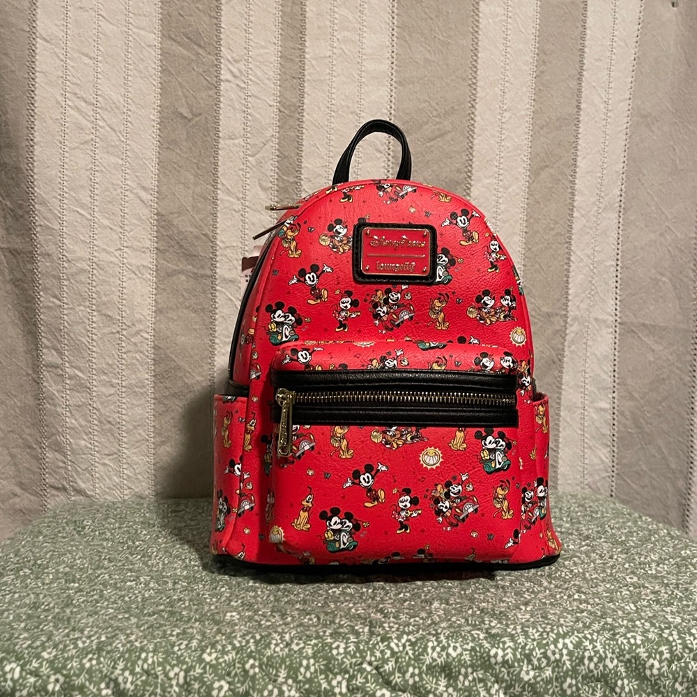 Disney Parks red/black backpack